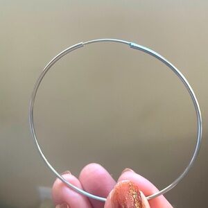 Silver Hoop Earrings